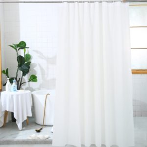 A shower curtain